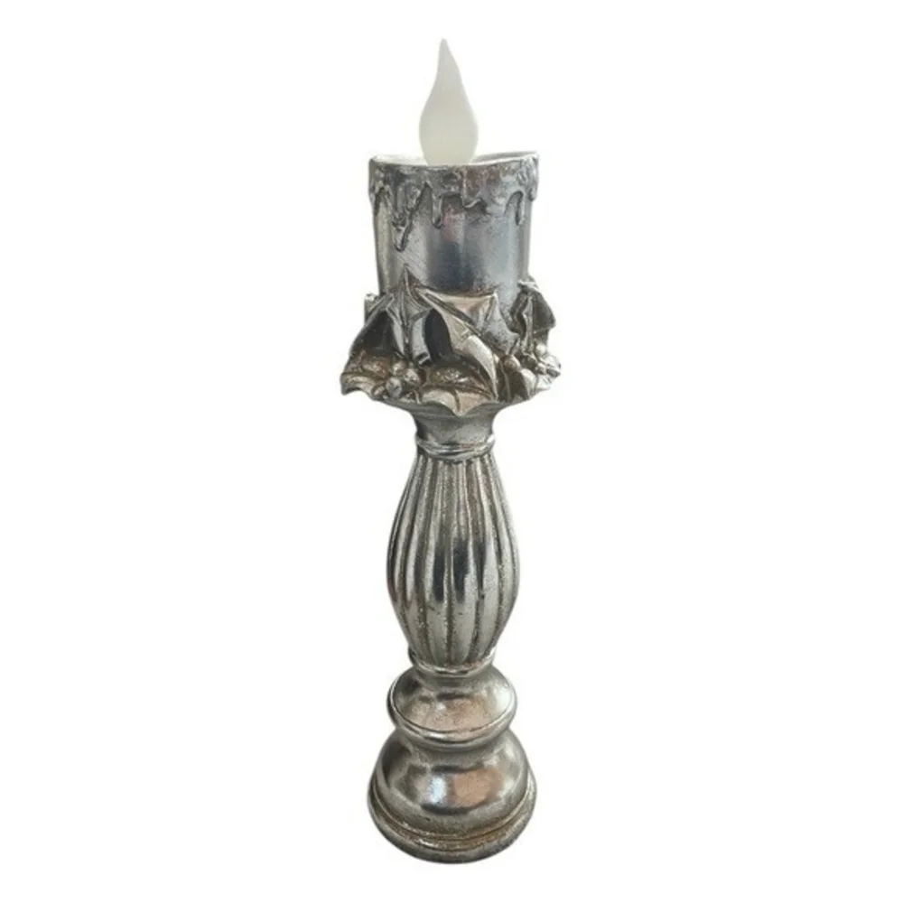 Vintage Style Single Stag LED Candelabra Battery Operated 15.5